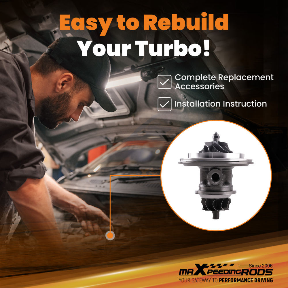 Turbine Coreassy Cartuccia compatibile per Fiat Commercial Ducato 2.3L 53039880116 504136797